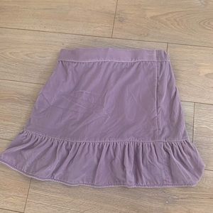 J. Crew purple velvet skirt XS
